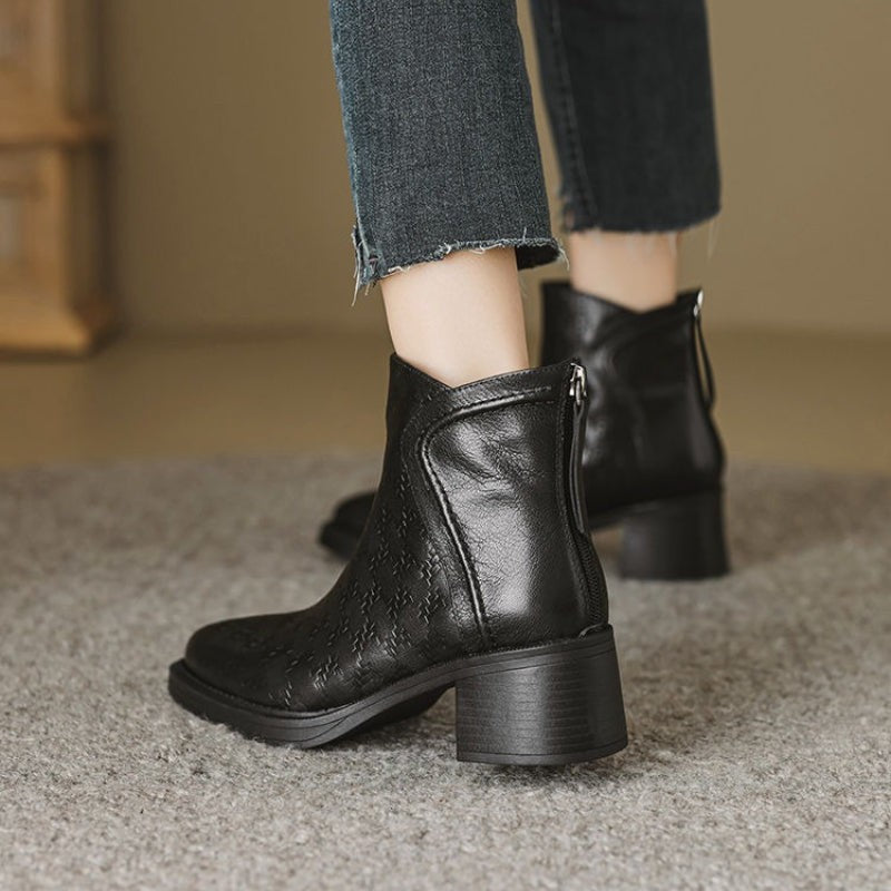 black-ankle boots