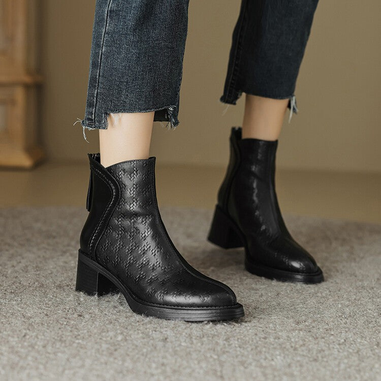 black-ankle boots