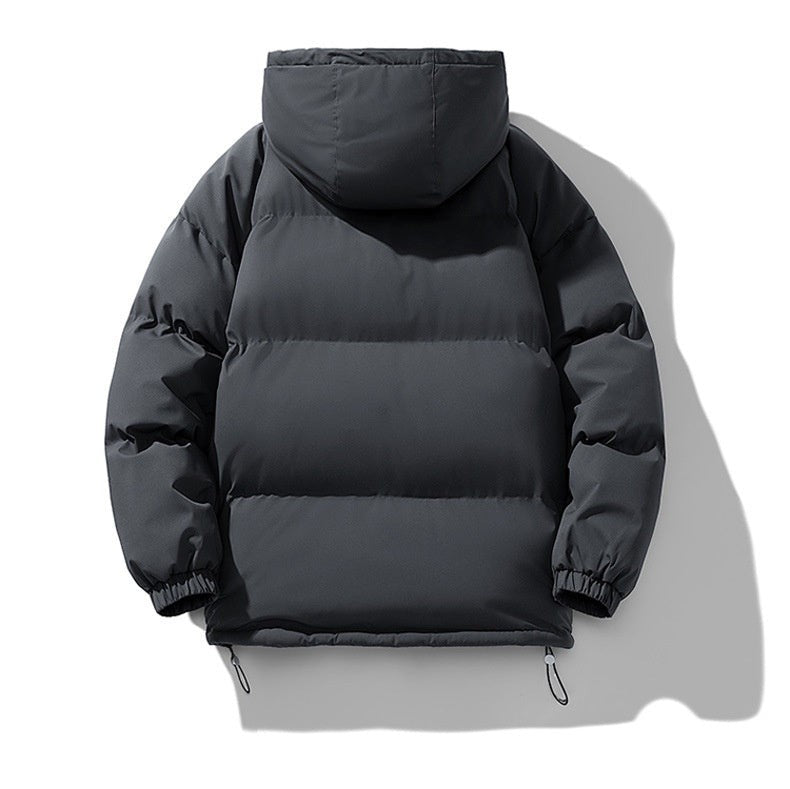 dark gray-puffer jacket