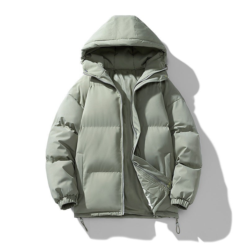 green-puffer jacket