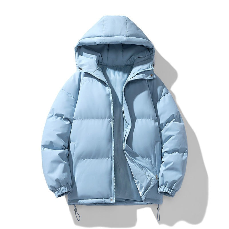 light blue-puffer jacket