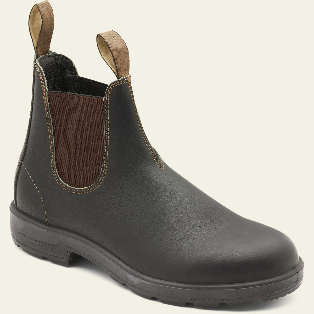 black brown-chelsea boots