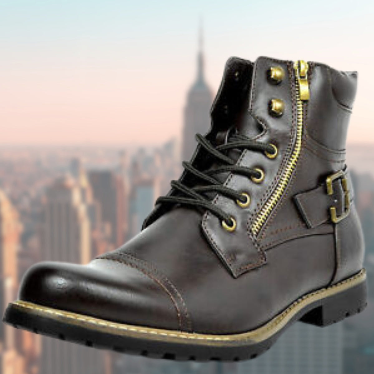 brown-combat boots