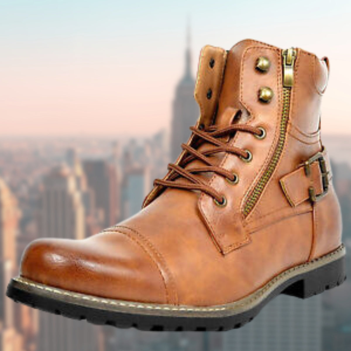 yellow-combat boots