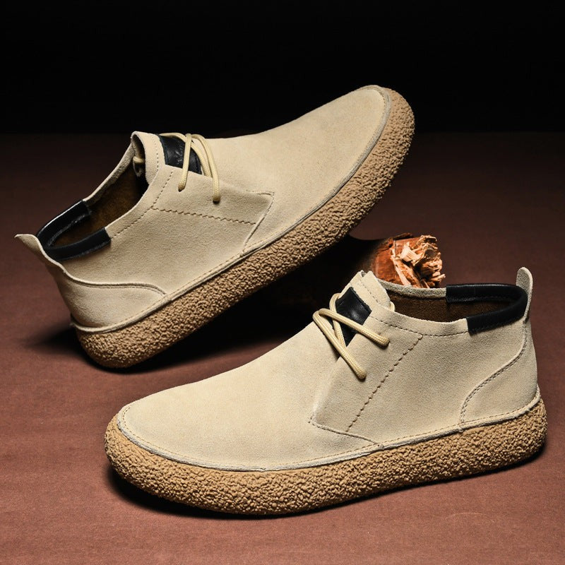 beige-chukka boots