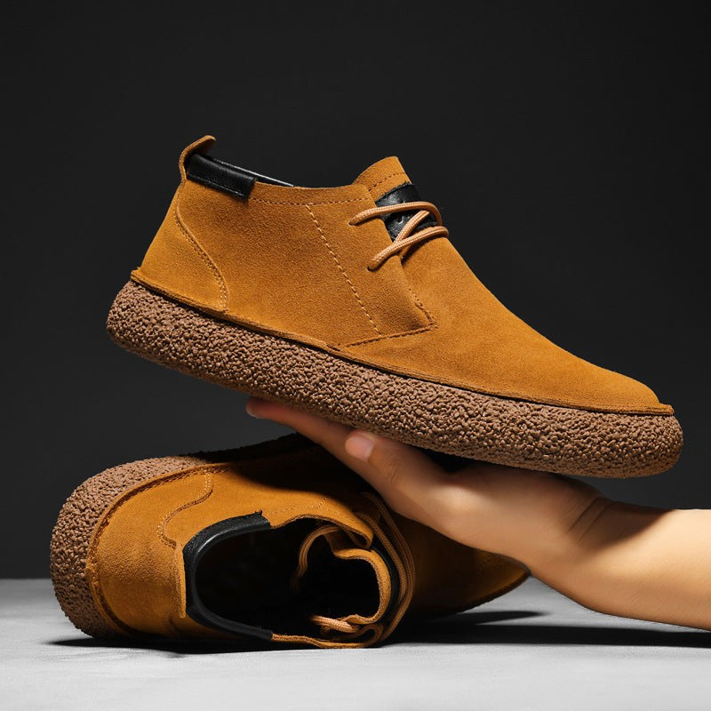 brown-chukka boots