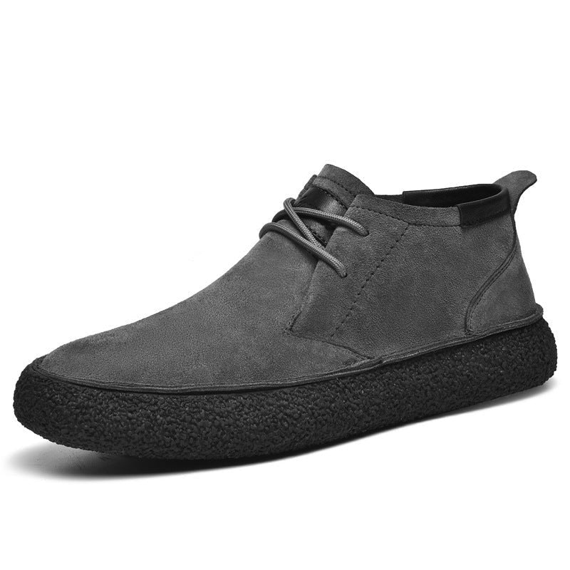 gray-chukka boots
