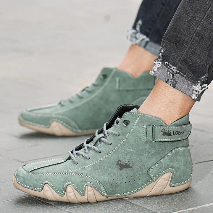 green-casual shoes