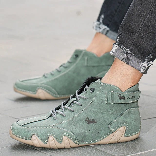 green-casual shoes