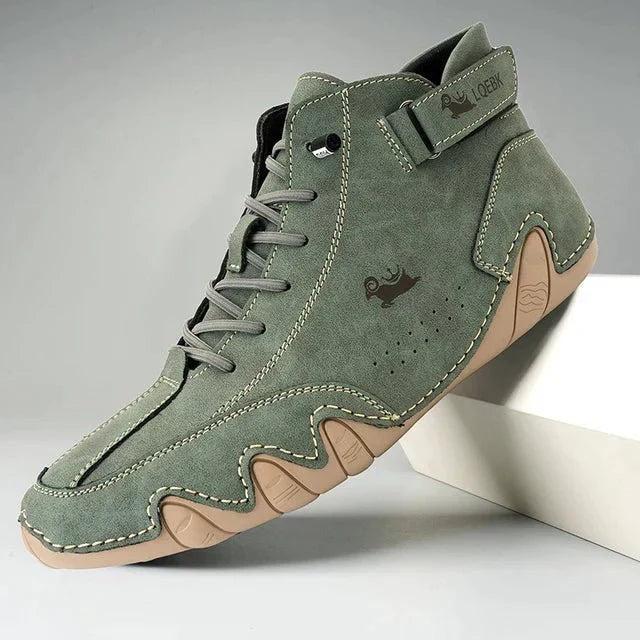 green-casual shoes