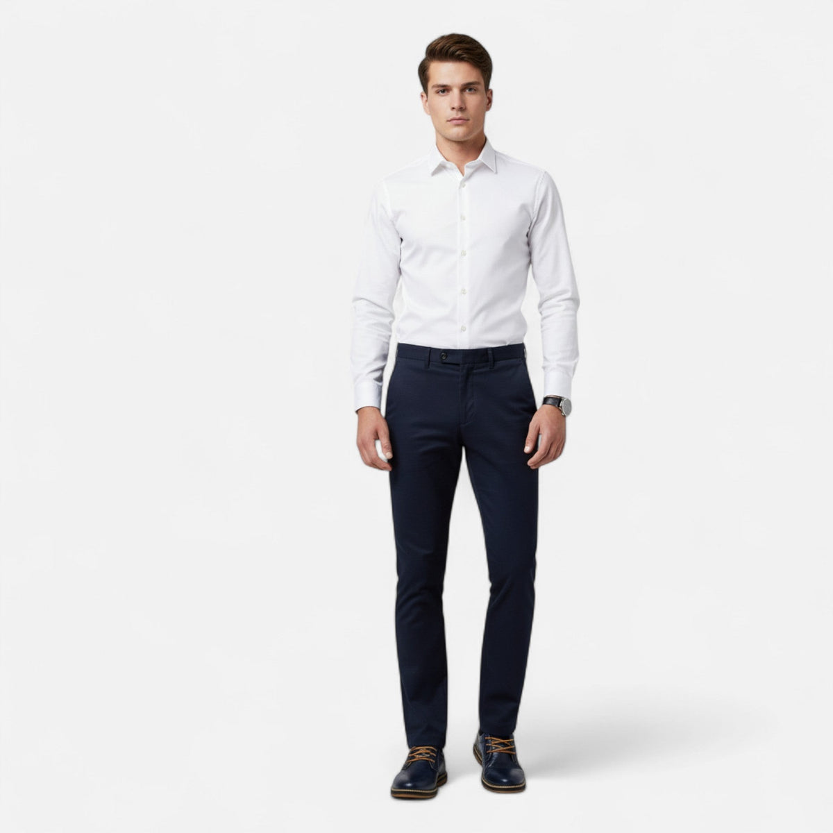 dark blue-dress shoes