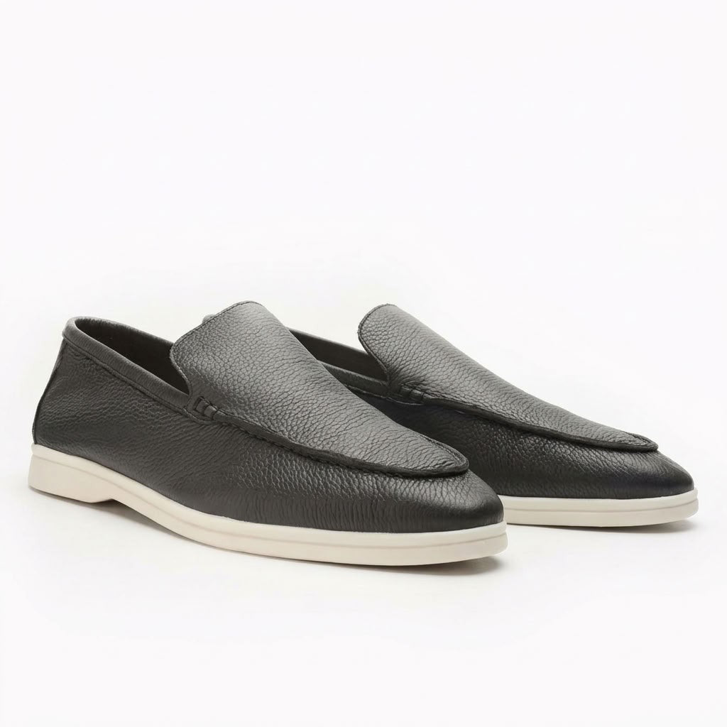 dark green-loafers