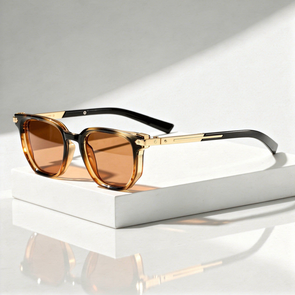 Cade rectangle sunglasses - Brown