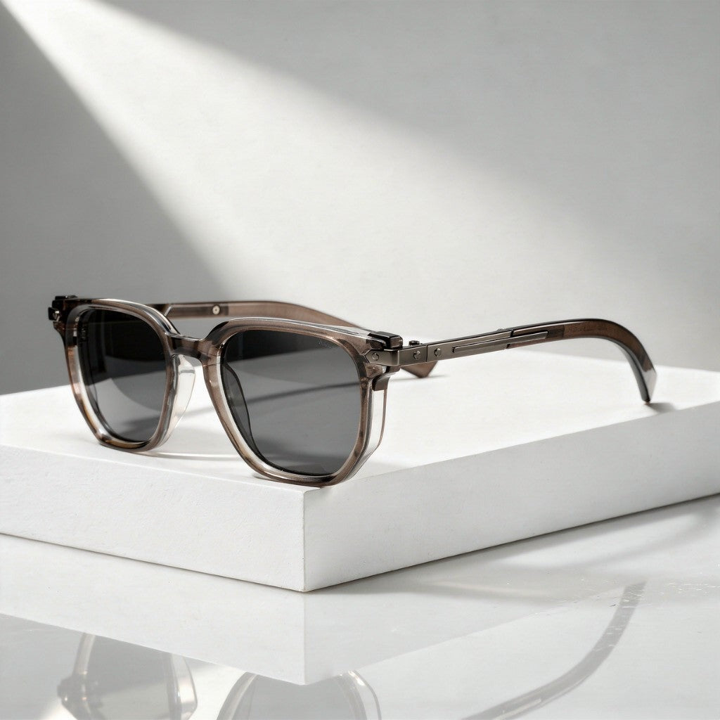 Cade rectangle sunglasses - Gray