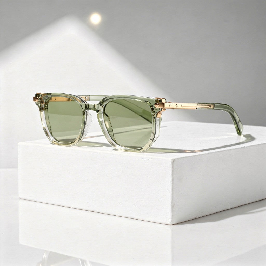 Cade rectangle sunglasses - Green