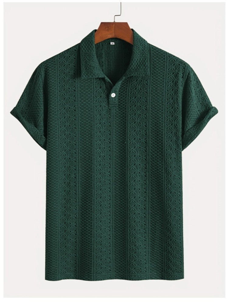 Cade knit polo shirt - Green