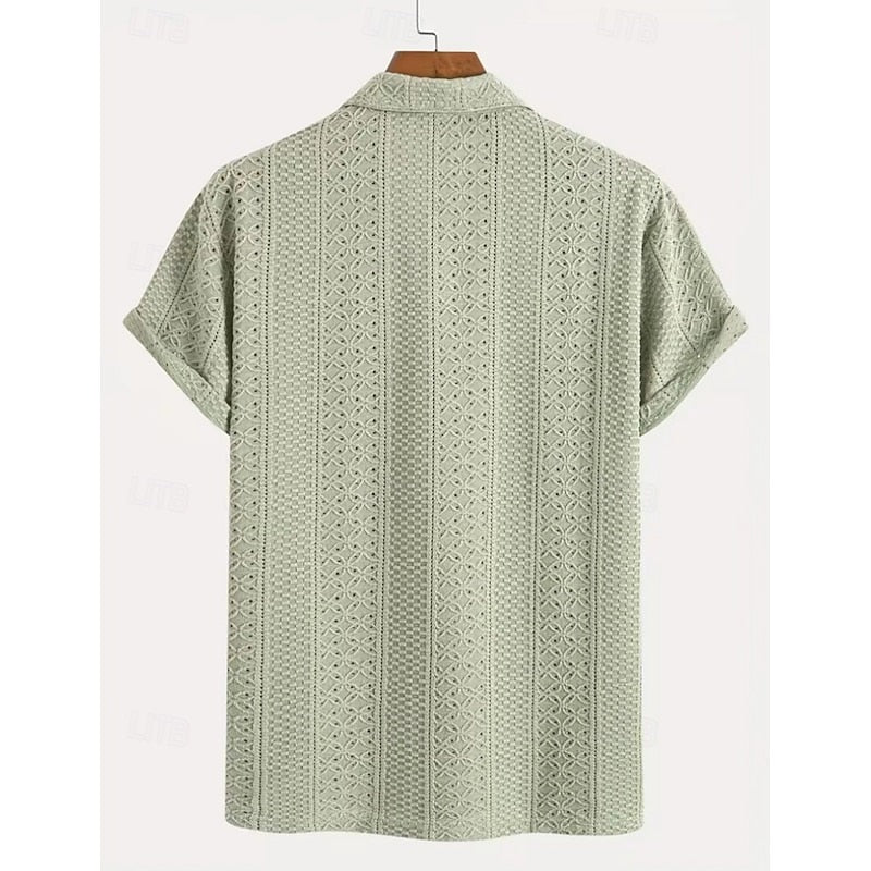 Cade knit polo shirt - Light Green