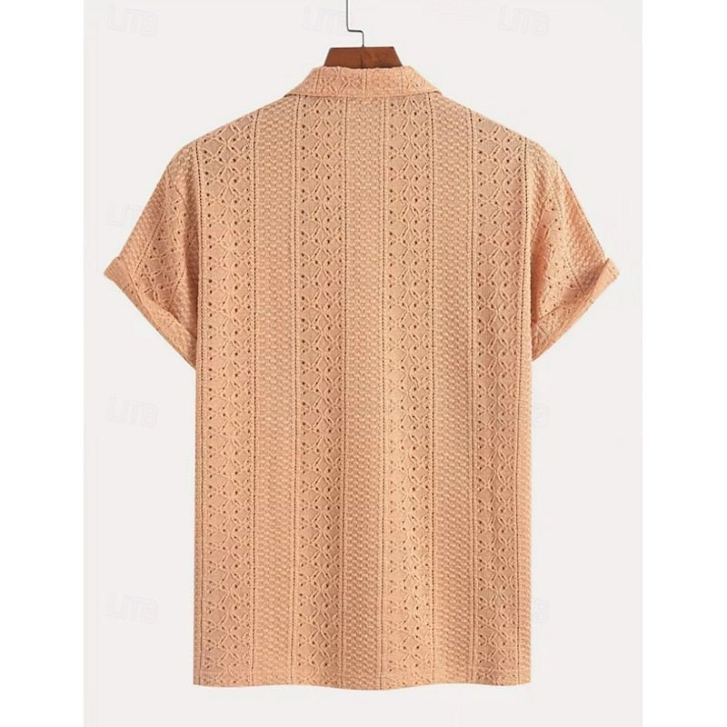 Cade knit polo shirt - Orange