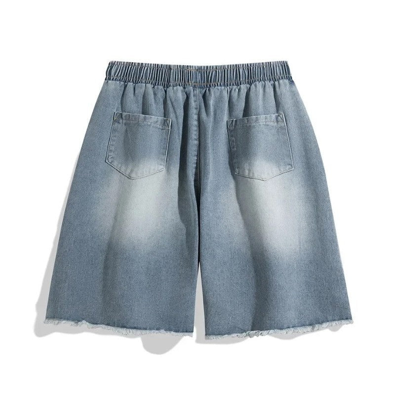 Cade denim shorts - Light Blue