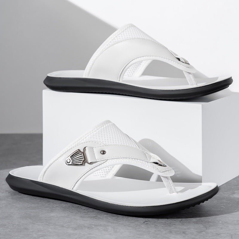 Cade thong sandals - White