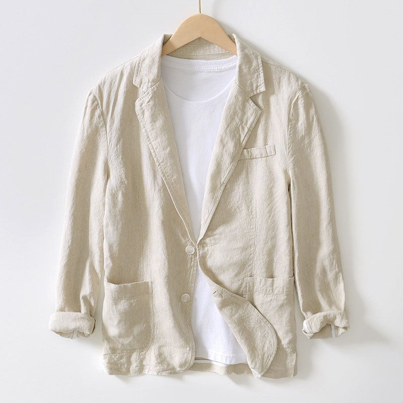 Carter linen blazer - Beige