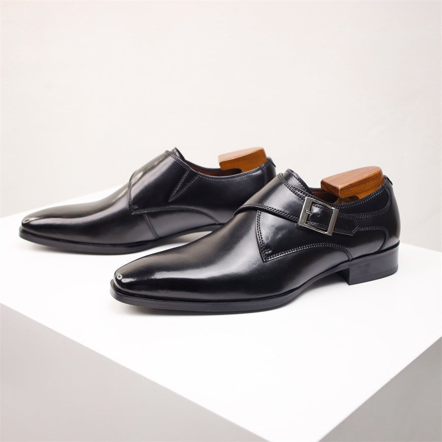 Carter monk strap shoes - Black