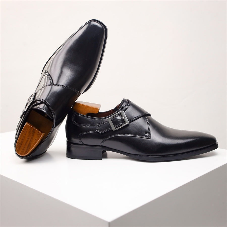 Carter monk strap shoes - Black