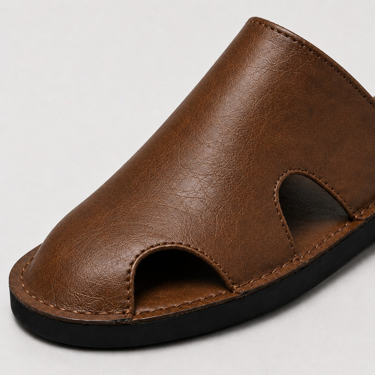 Carter Men's Designer Casual Summer Leather Sandals - Detail 2