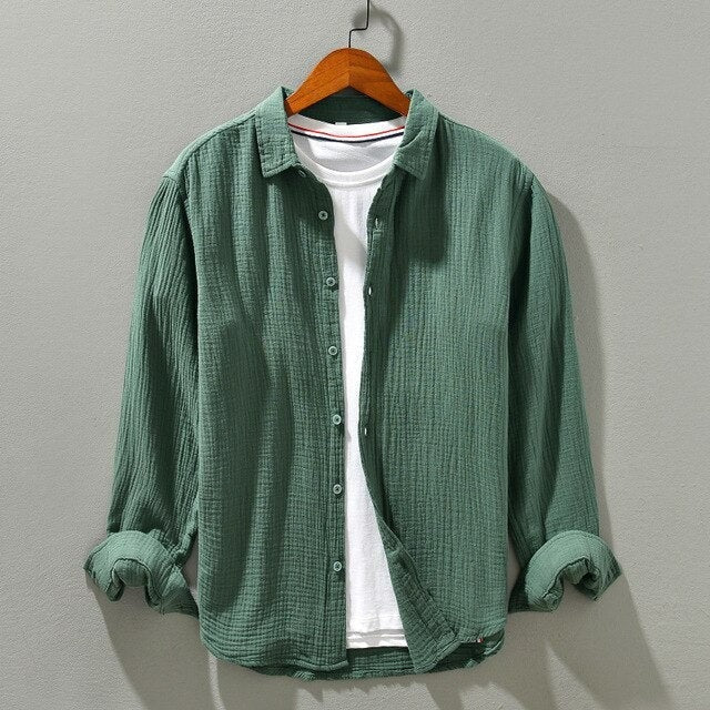 Carter button up summer shirt - Green
