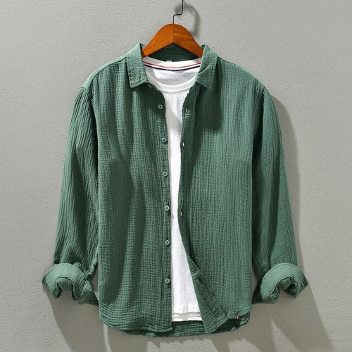 Carter button up summer shirt - Green