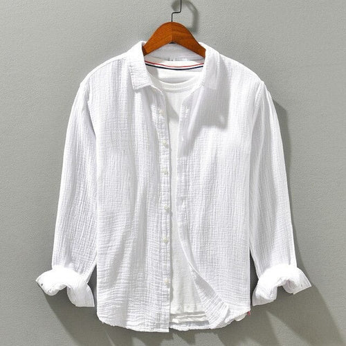 Carter button up summer shirt - White