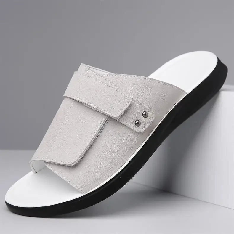 Carter suede sandals - White