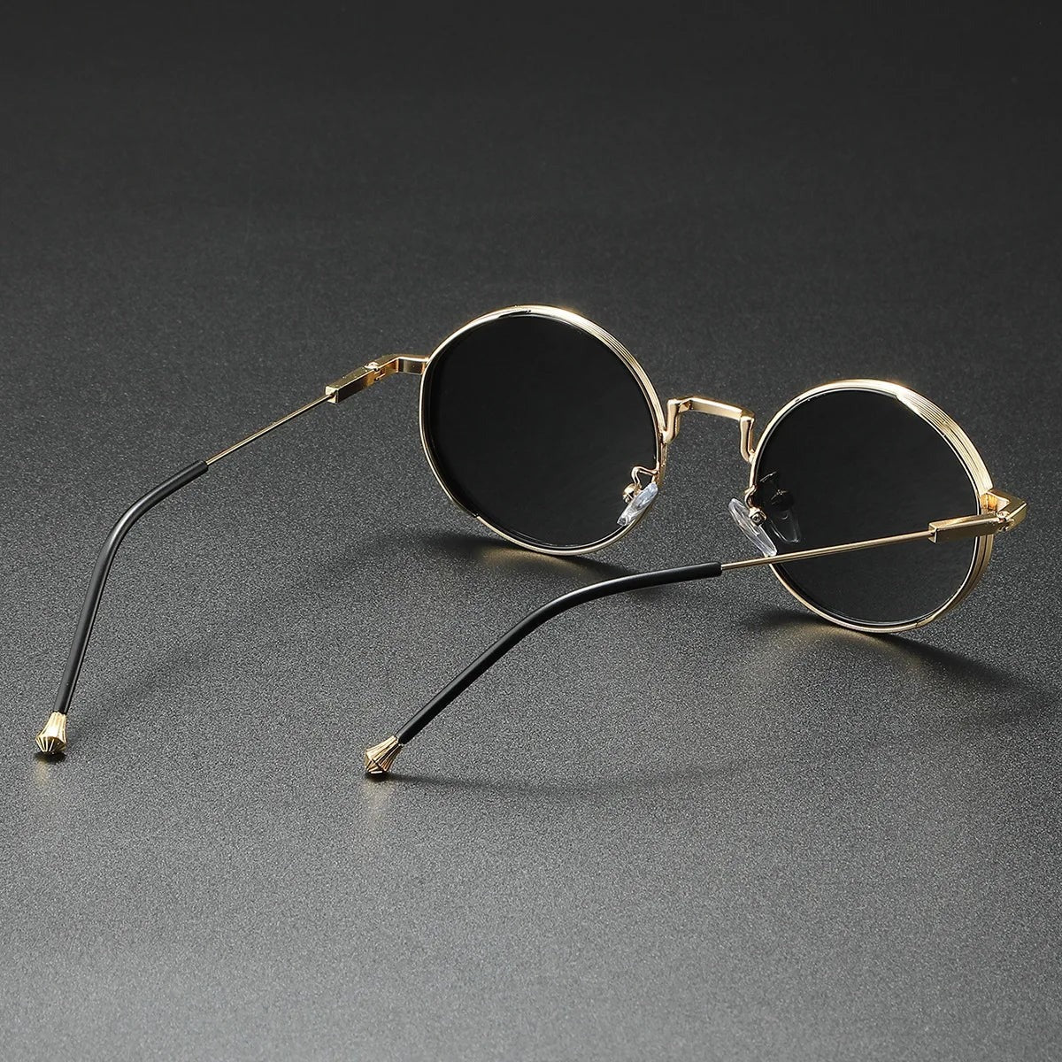 Colton round metal sunglasses - detail