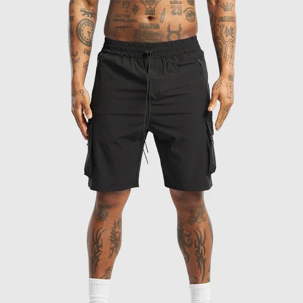 Cooper cargo shorts - Black detail view