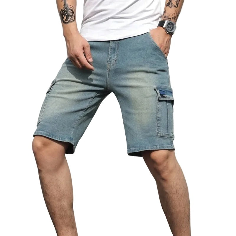 Cooper denim shorts - Light Blue