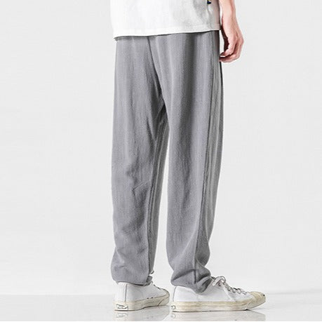 Cooper linen pants - Gray back