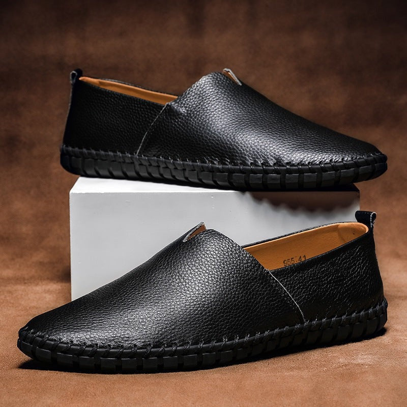 Cooper leather loafers - Black side view