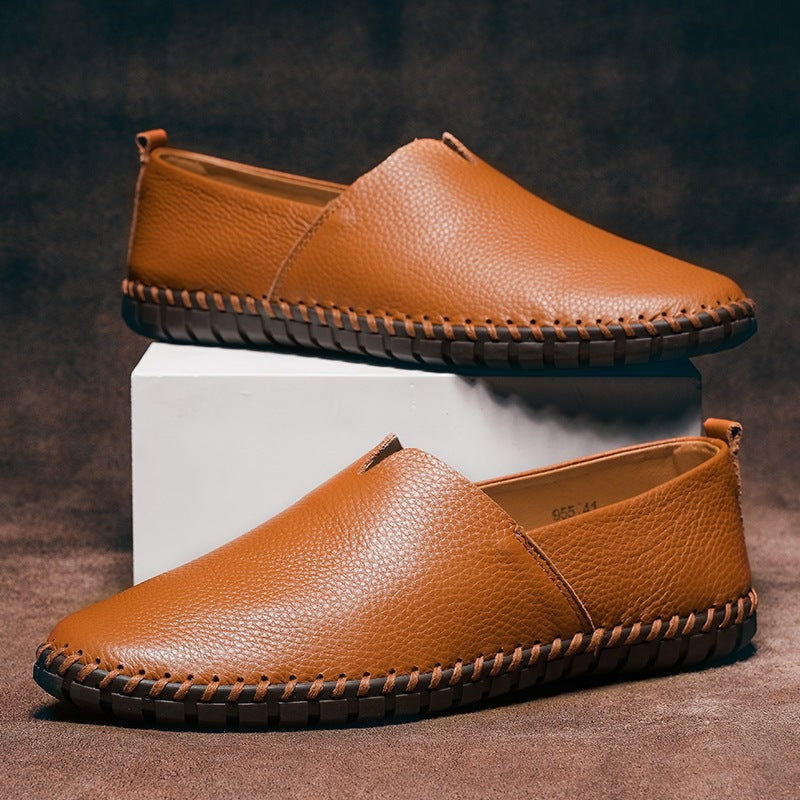 Cooper leather loafers - Brown side view