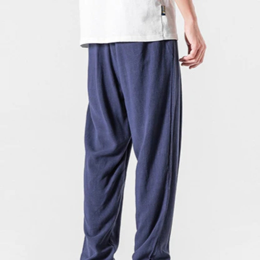 Cooper linen pants - Navy Blue back