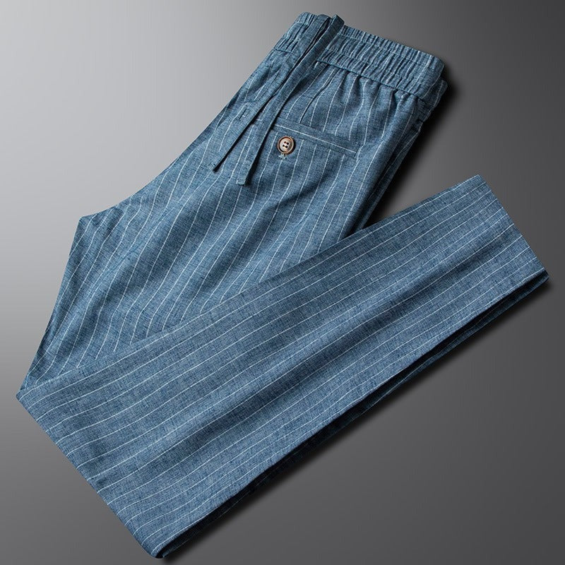 Cooper pinstripe pants - Blue