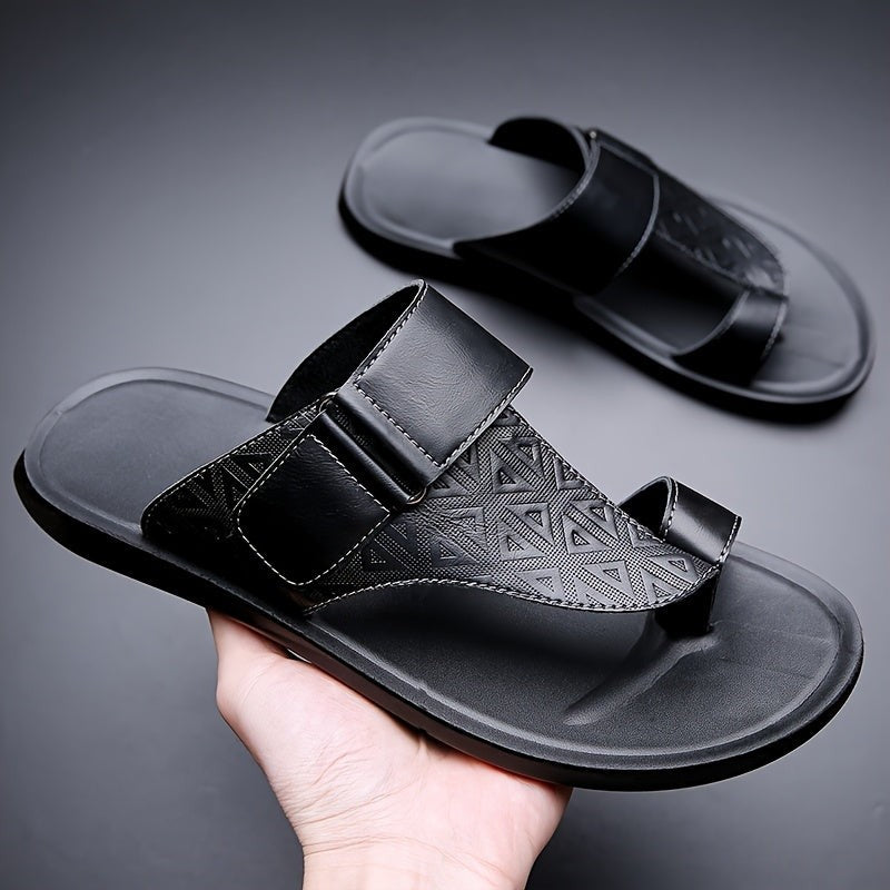 Daniel leather strappy sandals - Black