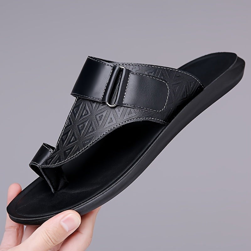 Daniel leather strappy sandals - Black