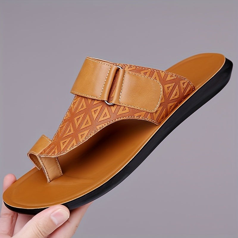 Daniel leather strappy sandals - Camel