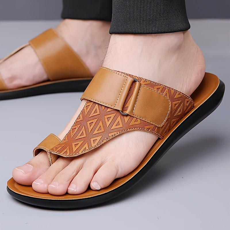 Daniel leather strappy sandals - Camel
