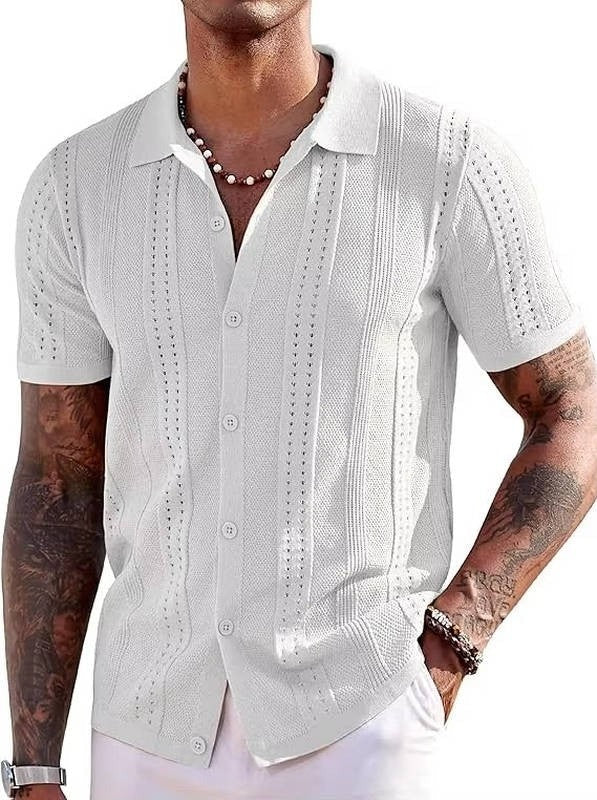 Daniel knit polo shirt - White