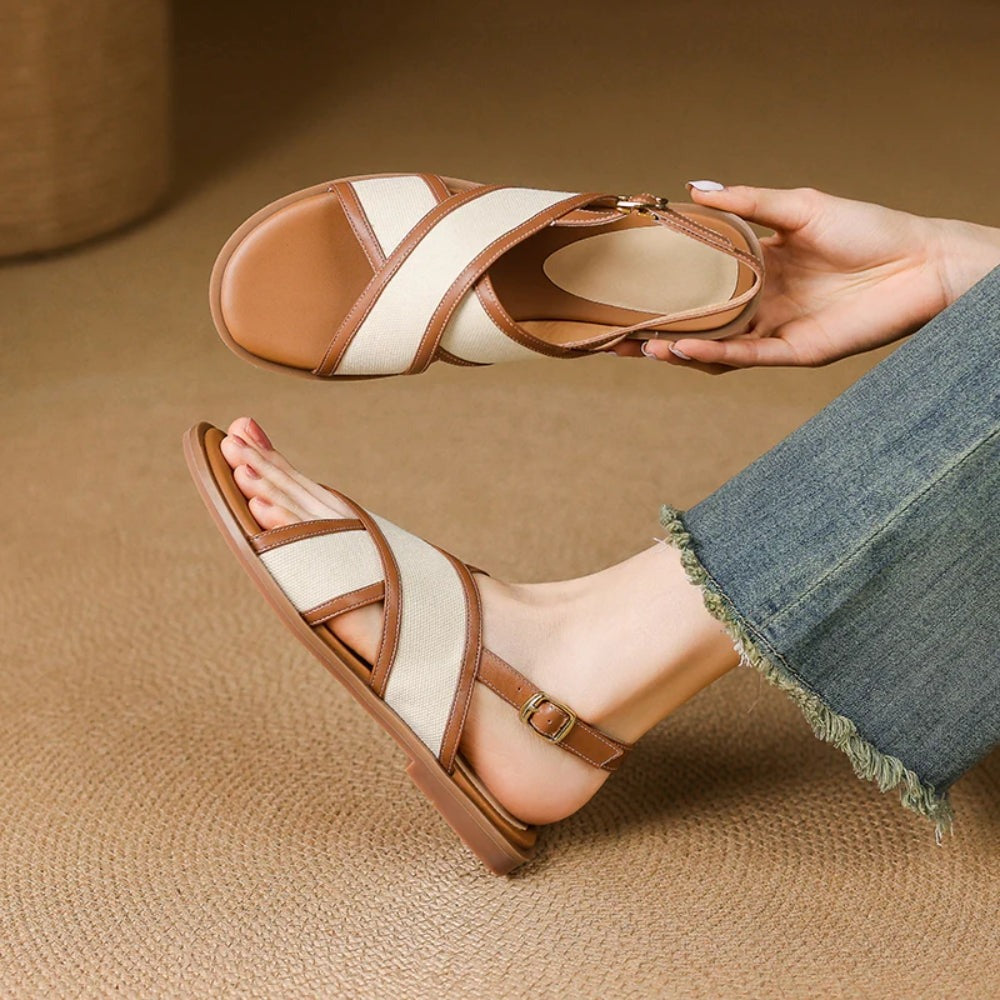 Elena slingback sandals - Brown alternate view
