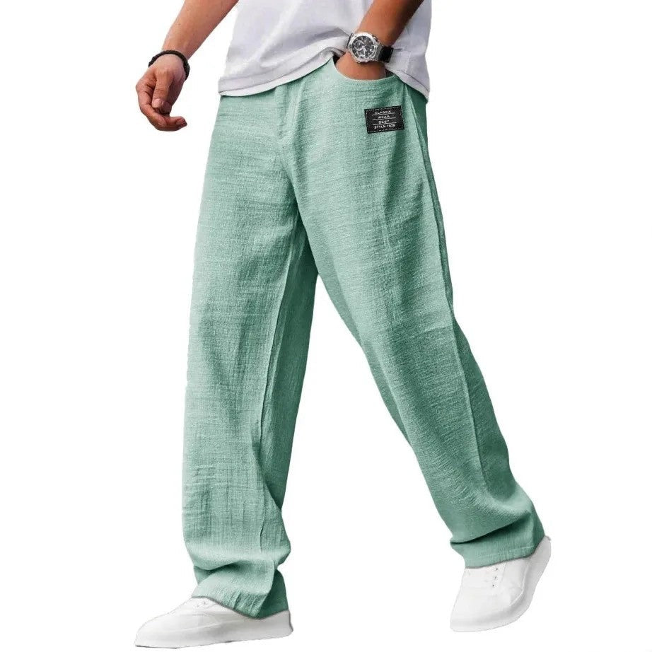 Eli wide leg linen pants - Green