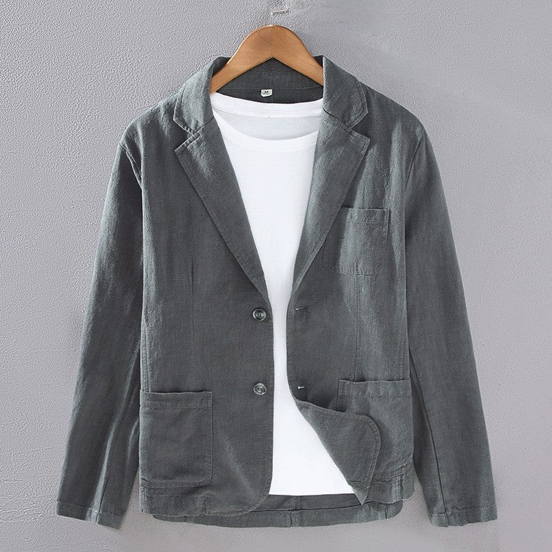 Ezra linen blazer - Gray