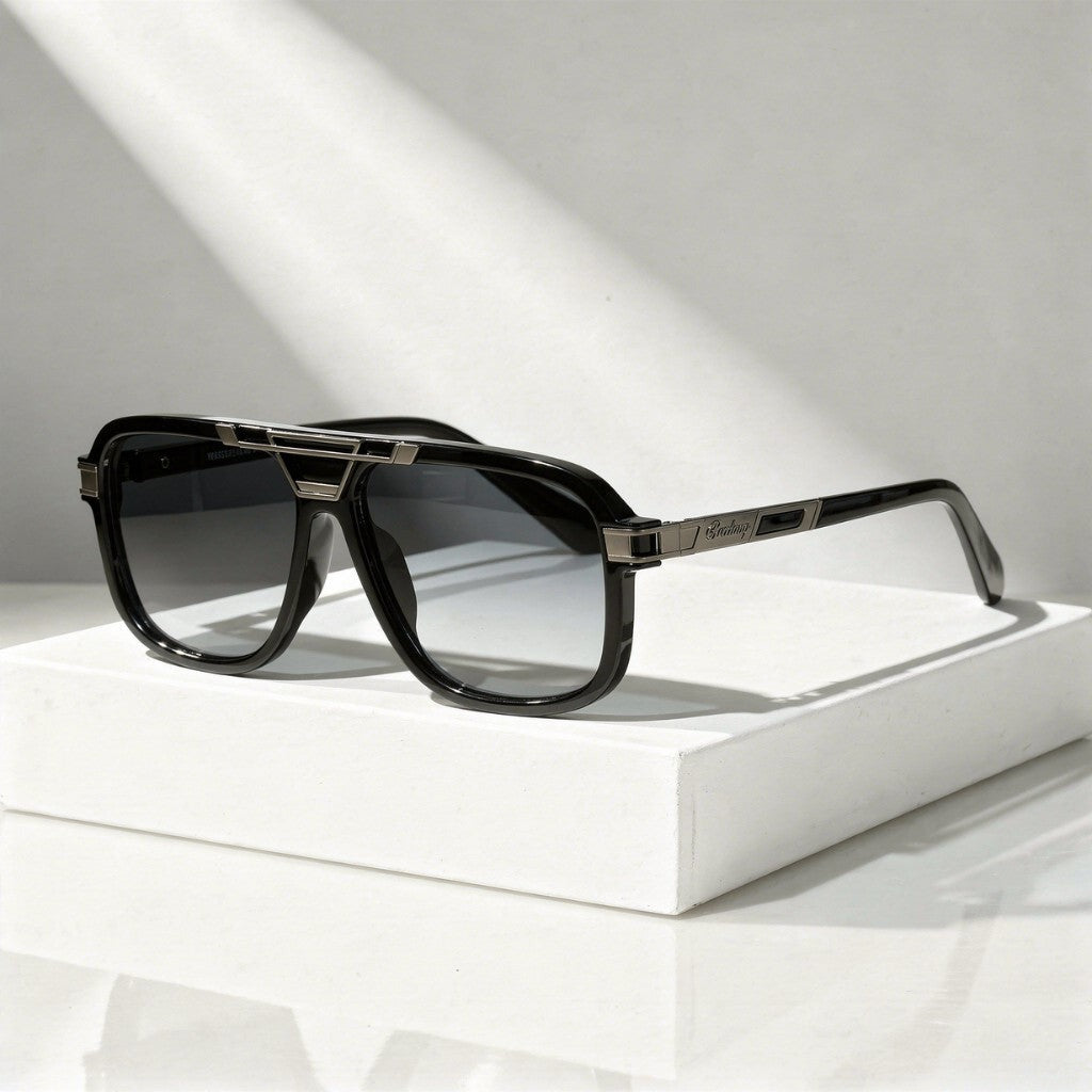 Felix square sunglasses - Black