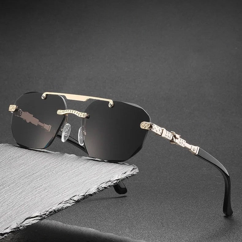 Felix rectangular metal sunglasses - detail